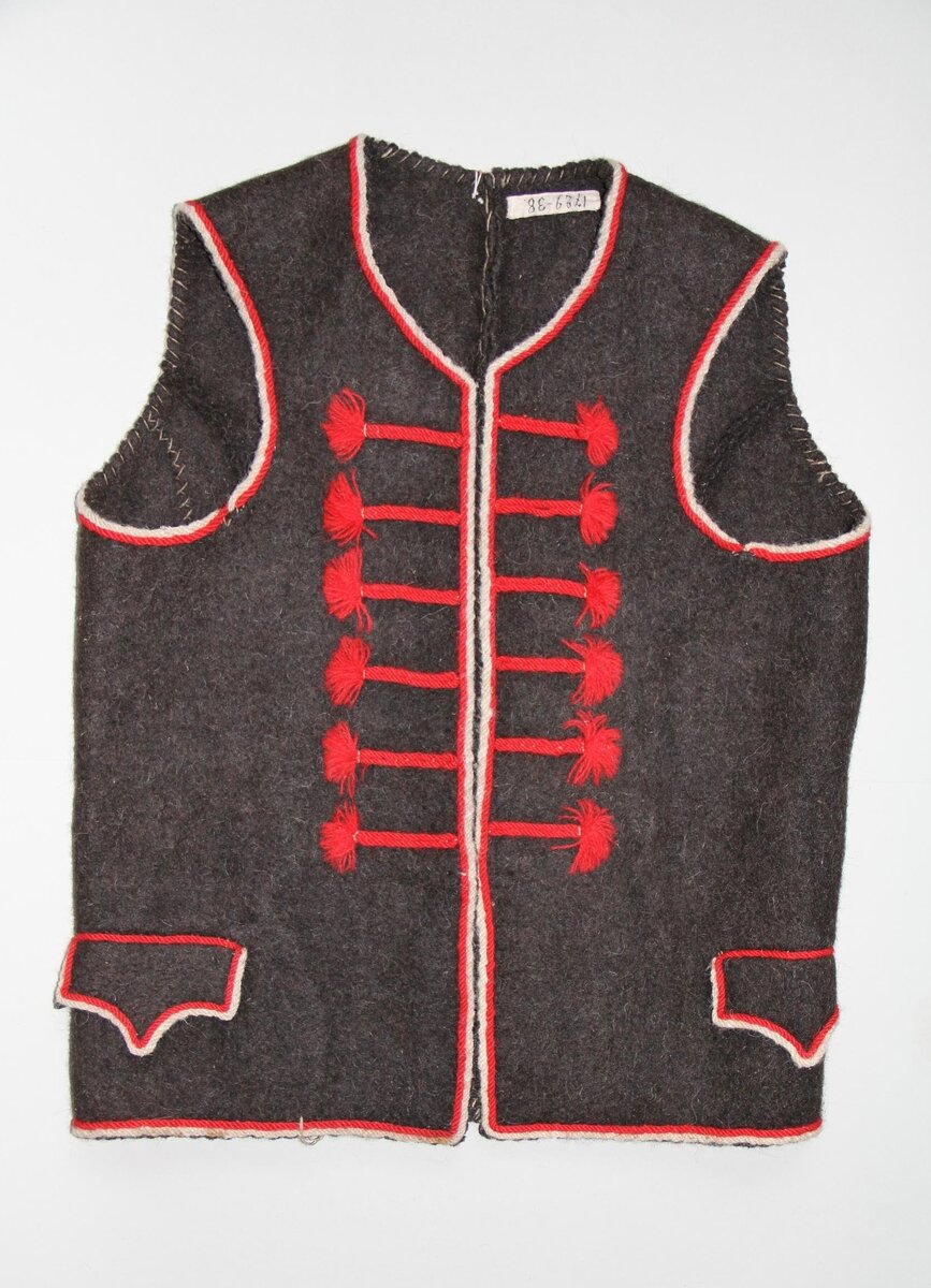 «Друшляк» – мужская безрукавка. Кон. XIX – нач. XX в. Лемки. Австро-Венгрия, Восточная Галиция