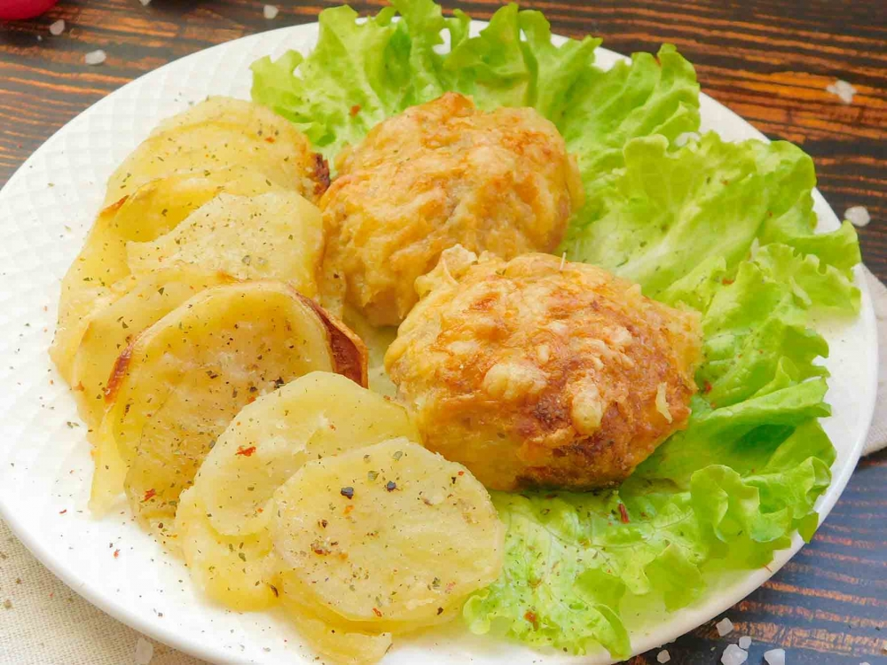 Котлеты с картошкой в духовке — рецепт с фото пошагово
