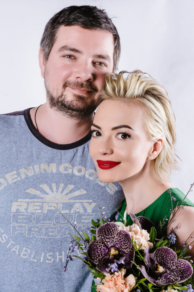 Наташа с мужем до болезни