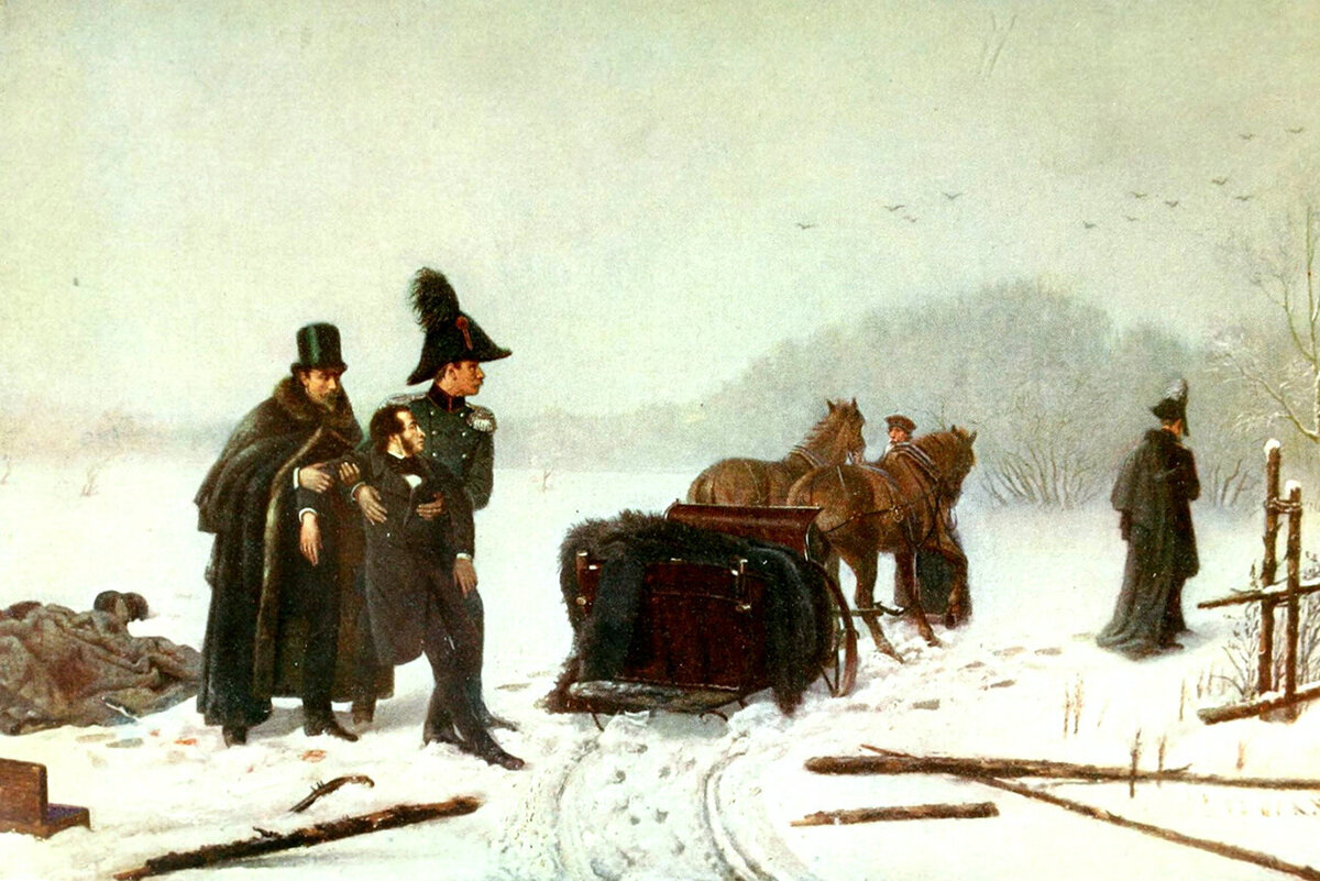 А.А.Наумов. "Дуэль А.С.Пушкина с Дантесом", 1884 
Всероссийский музей А.С. Пушкина