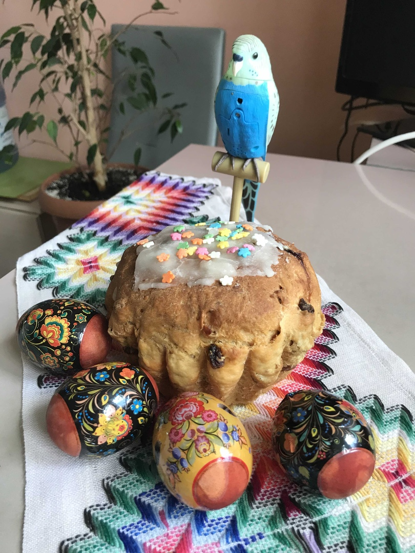 Das was zum Ostern. Это было к Пасхе! 