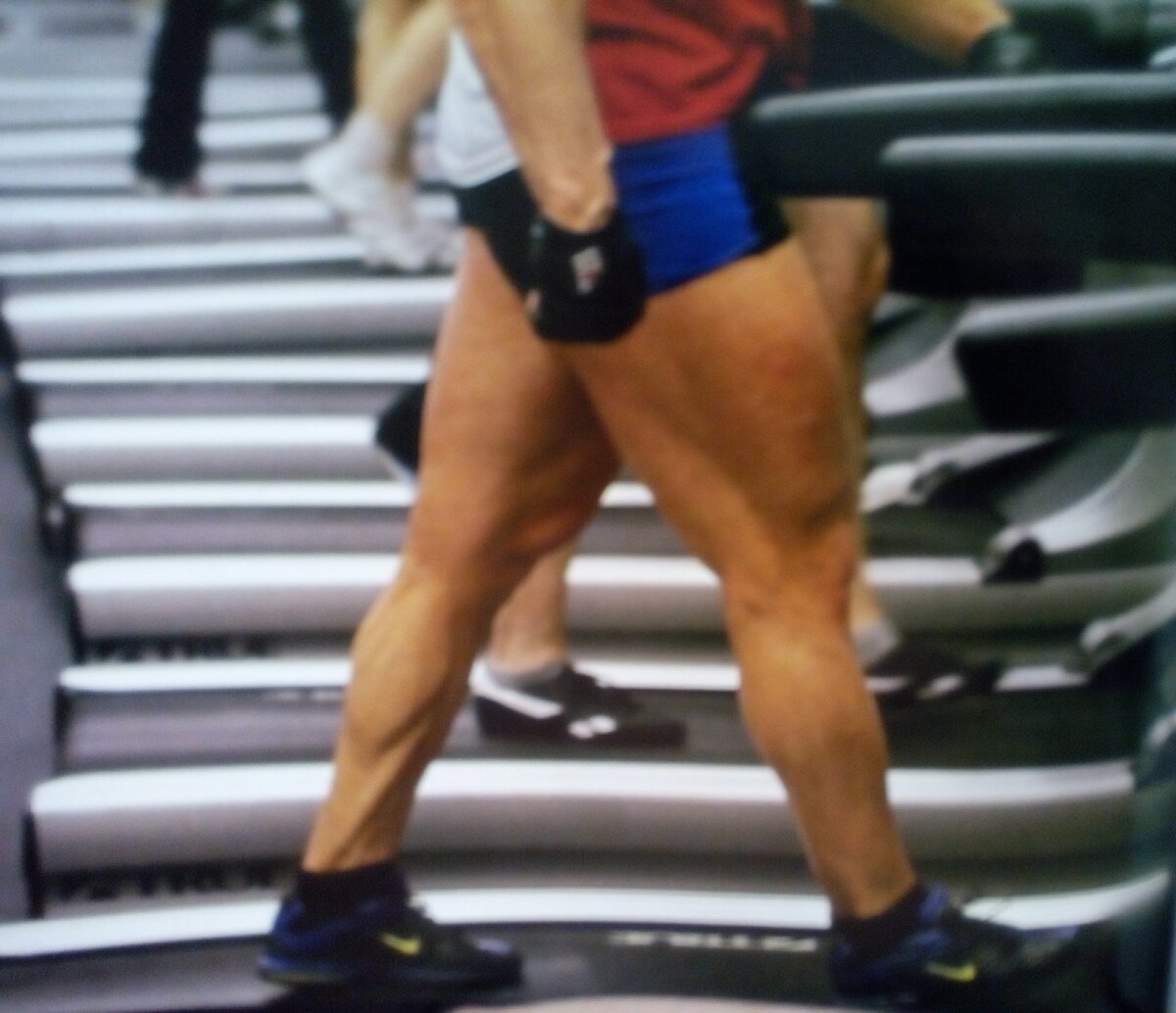 Разминка на беговой дорожке