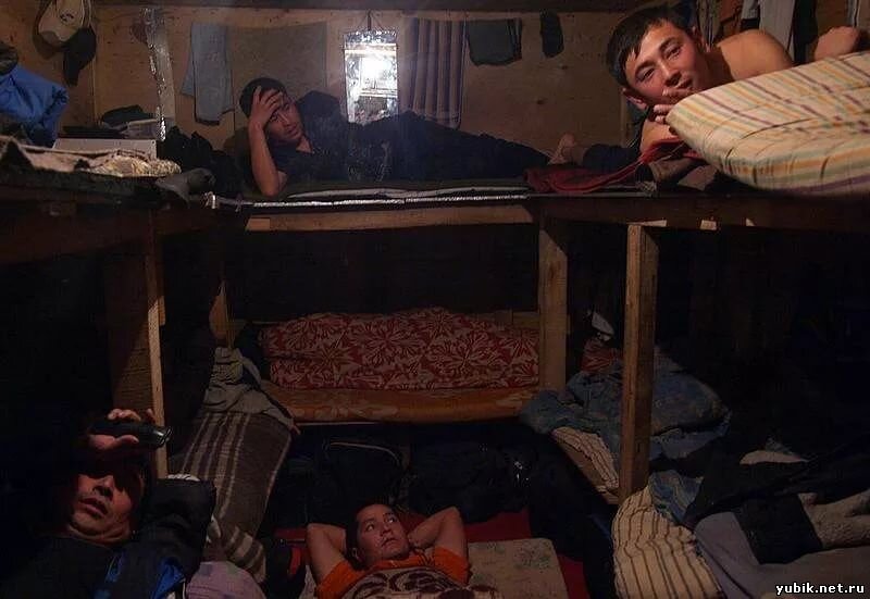 для наглядности о проживании рабочих