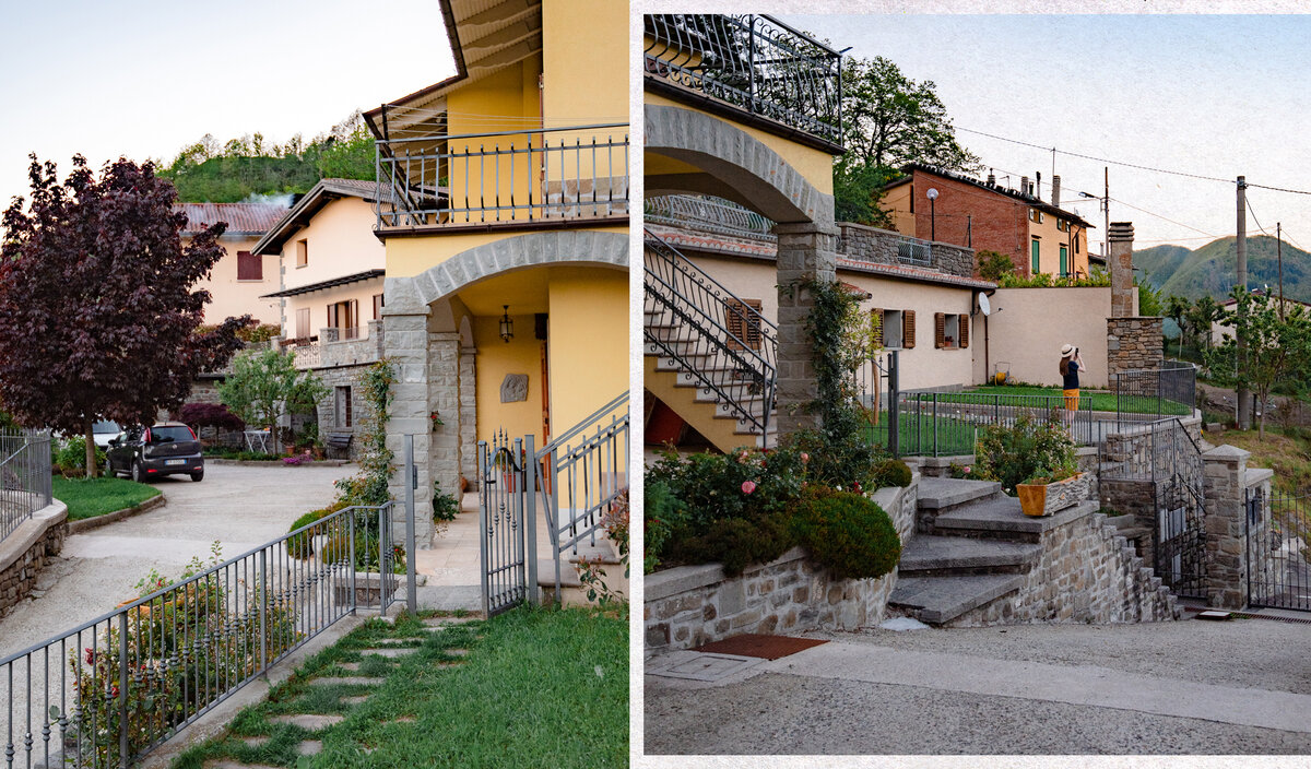 Вид на владения Вольтера из центра двора