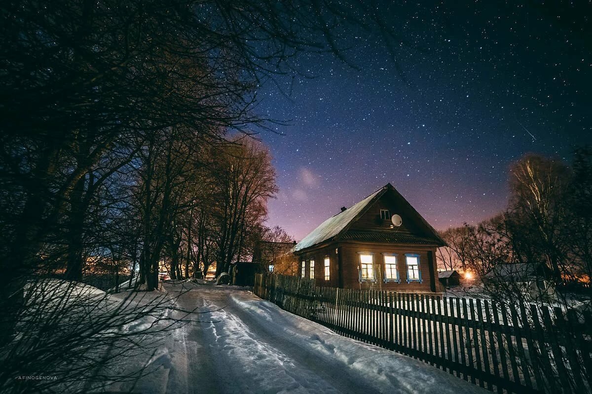 Воспоминания из детства. Зимний вечер в деревне. | Сельский студент | Дзен