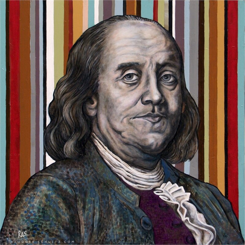 Benjamin Franklin by Rodger Schultz