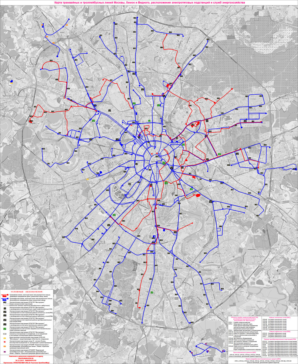 Карта подмосковья автобусы