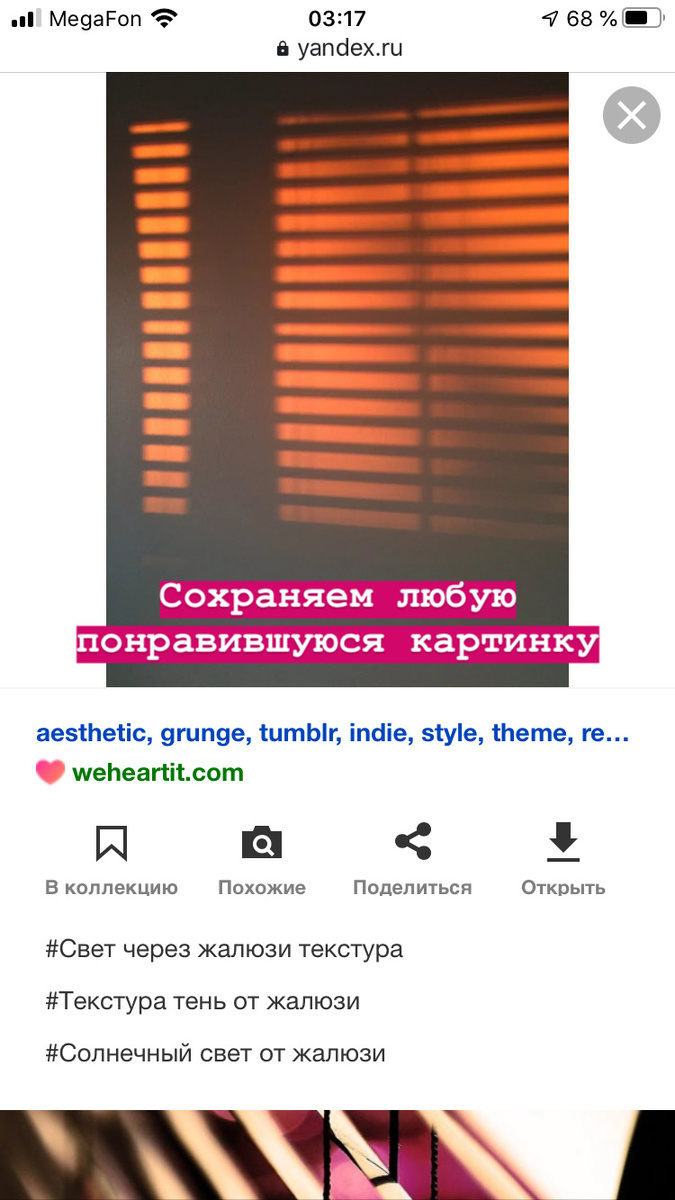 Сохраняем понравившуюся картинку!