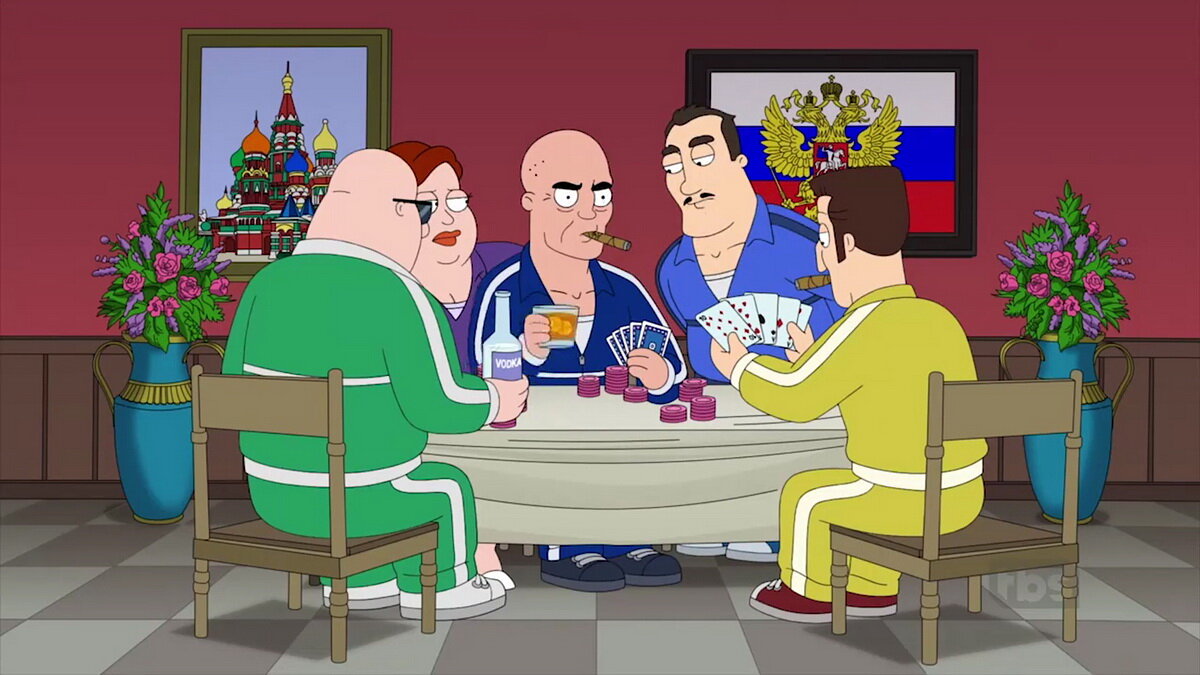 Кадр из 16 эпизода 15 сезона мультсериала "Американский папаша"