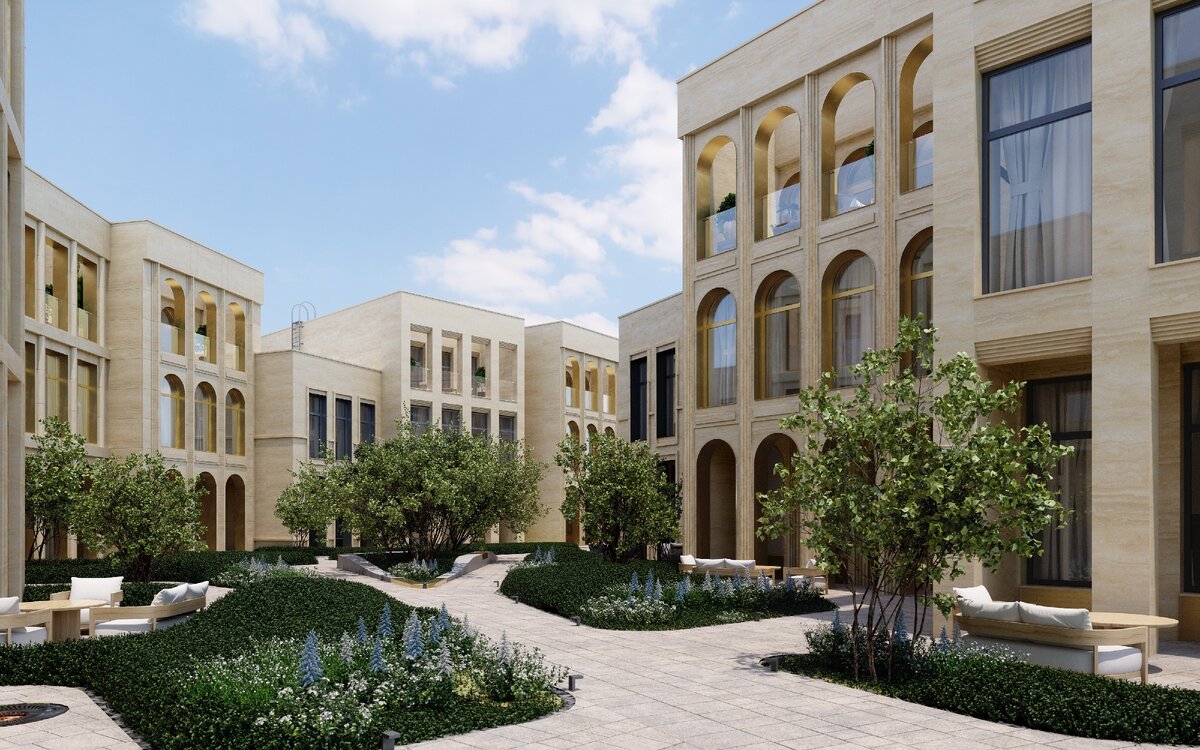 Внутренний двор проекта Cameo Moscow Villas