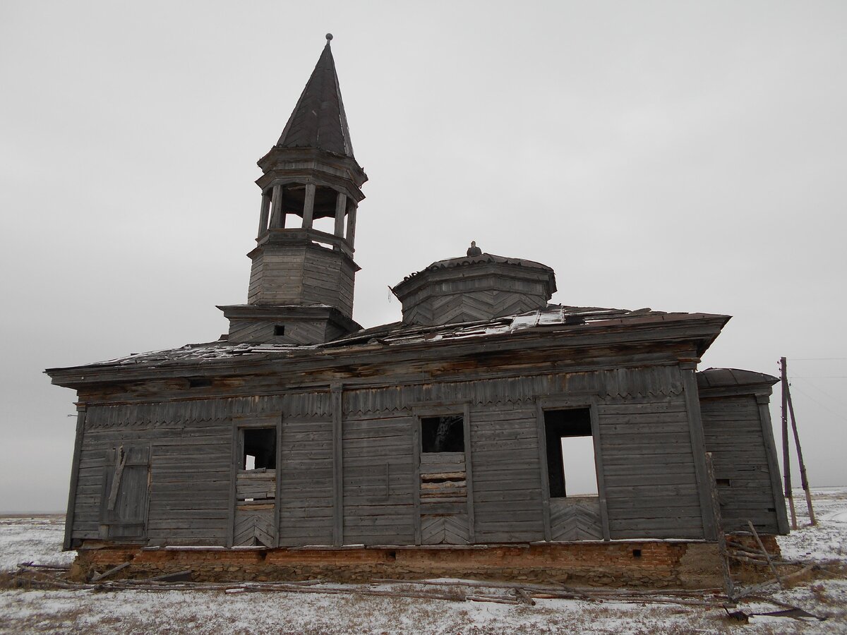 Уцелевшая татарская деревянная мечеть в селе Акколтык Восточно-Казахстанской области. 2014 г. Фото З.А. Махмутова