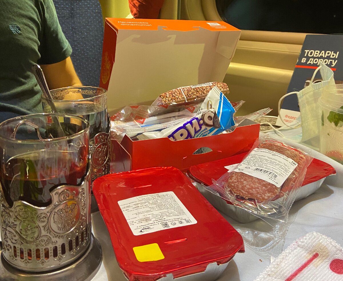 Питание в купе Нижний Новгород - Санкт-Петербург в 2020 году