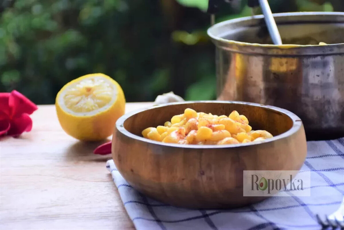 Макароны с сырным соусом