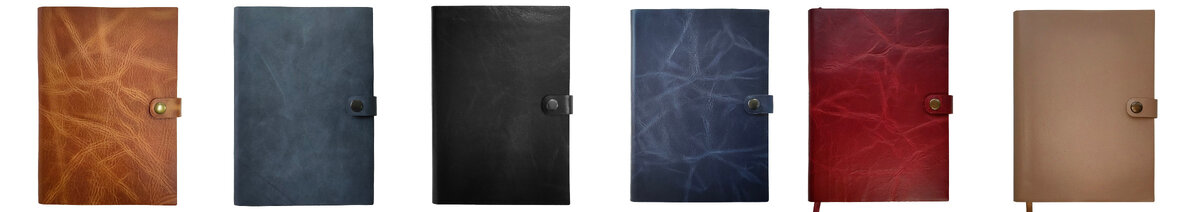 Ежедневники из натуральной кожи ручной работы с удобной кнопкой.