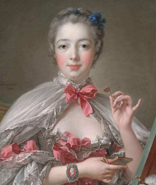 Ф. Буше. Портрет маркизы де Помпадур.  Художественные музеи Гарварда / Музей Фогга