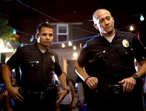 End of Watch (2012) - Michael Peña and Jake Gyllenhaal Photo by: Open Road Films