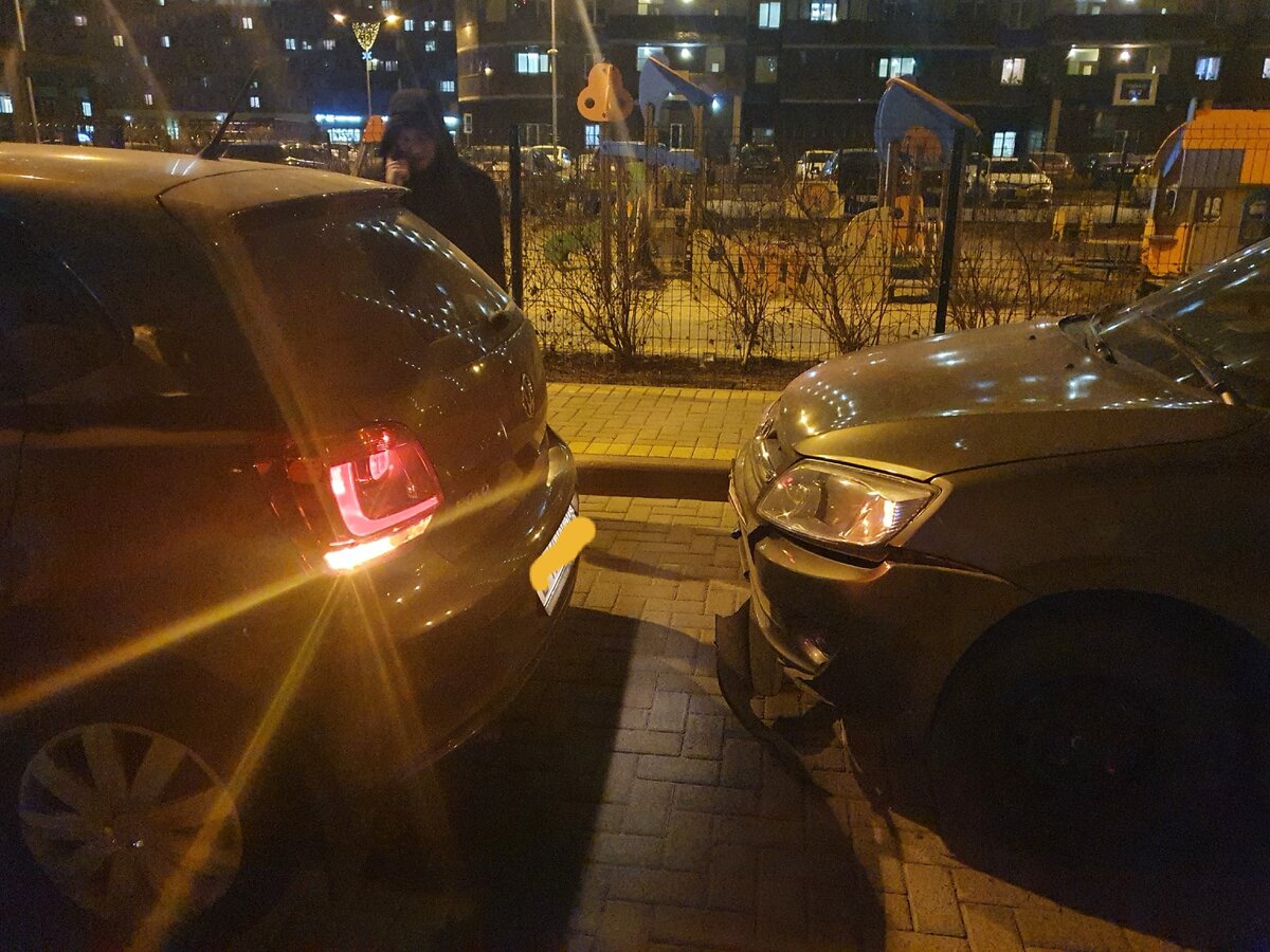 Фото первого ДТП 