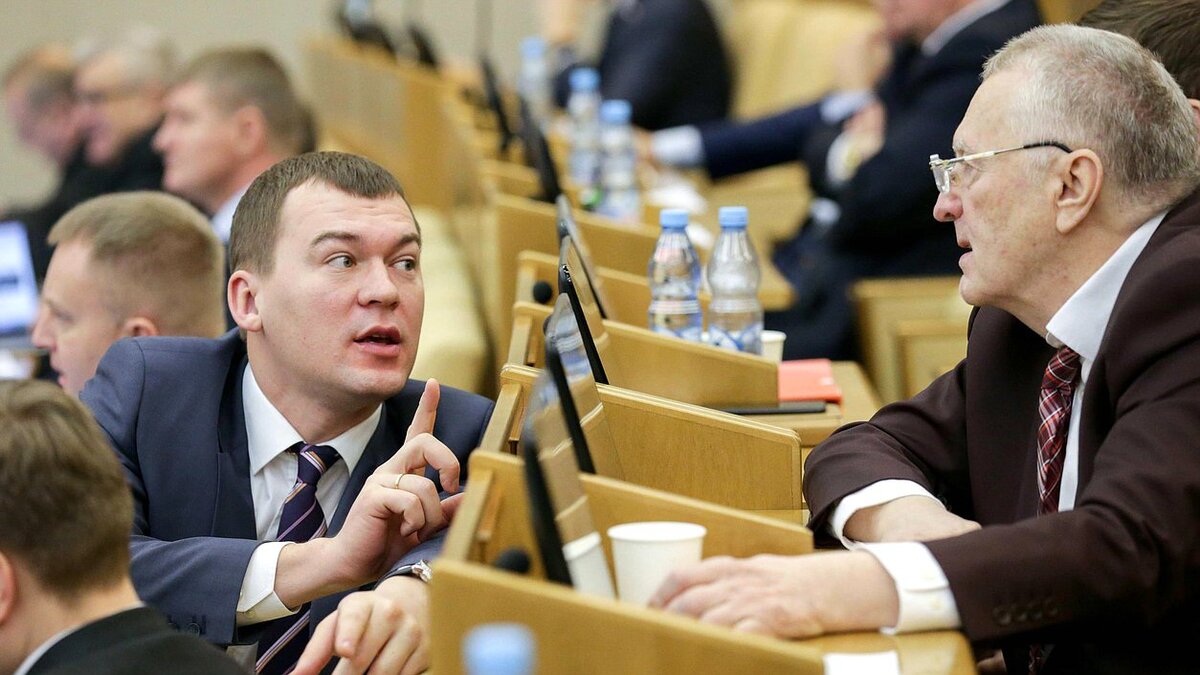 Михаил Дегтярев и Владимир Жириновский