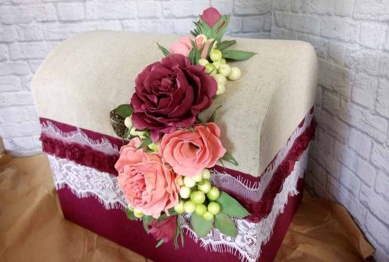 Сундучок "Свадебная казна" - обзор старой работы