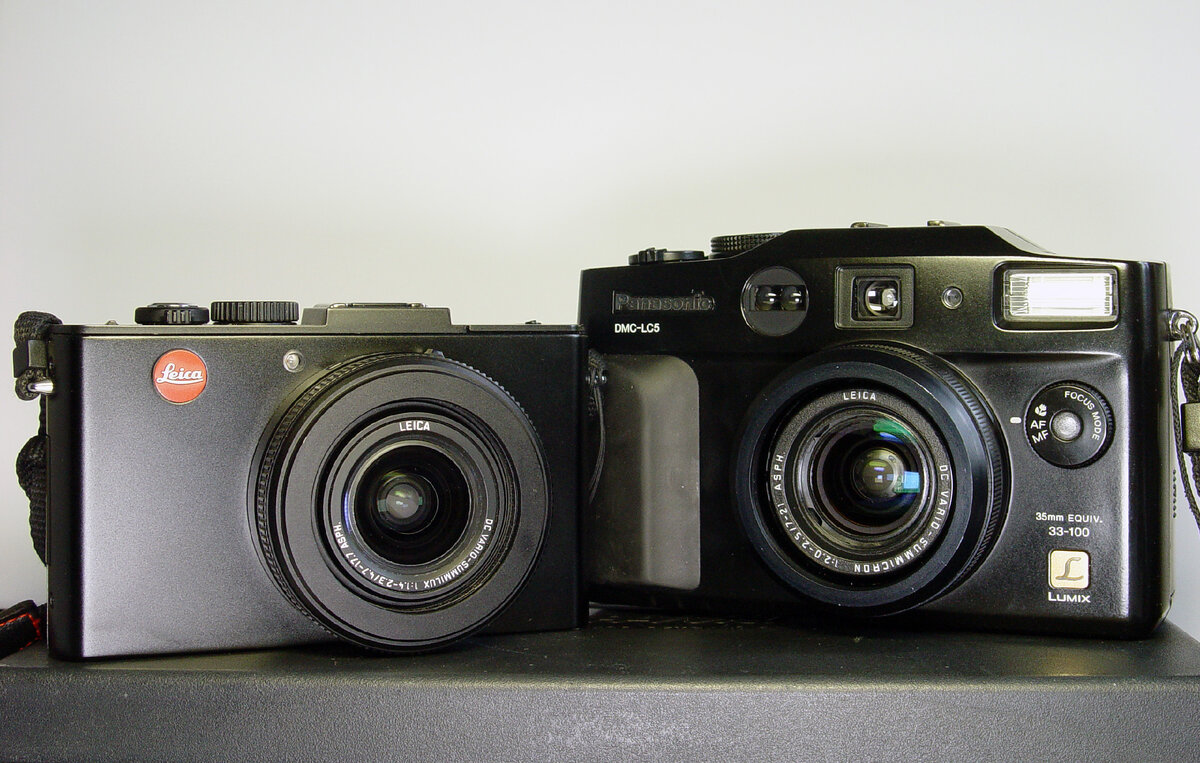 Leica D-Lux 6 (слева) и Panasonic LC5 (справа)
