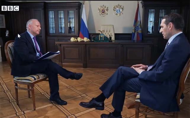 Интервью Директора Службы внешней разведки России С.Н.Нарышкина русской службе британской телерадиокорпорации BBC