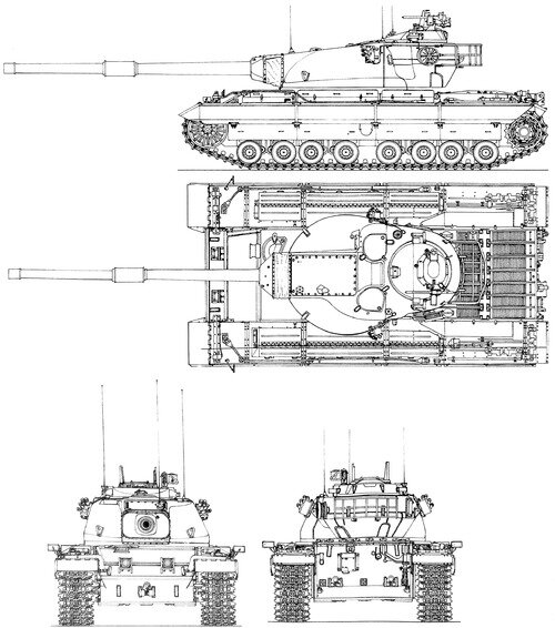 Conqueror танк чертеж