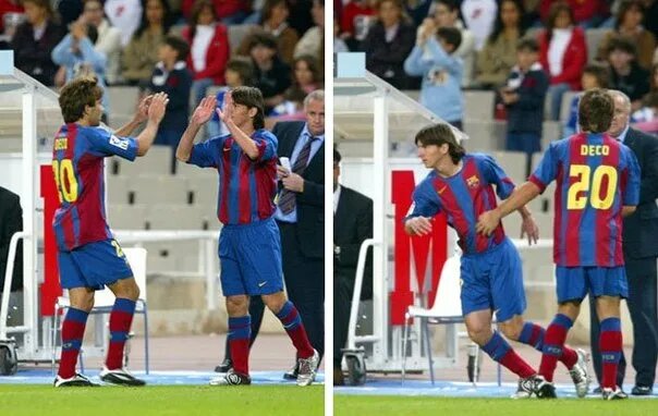 Первый выход на поле Лионеля Месси в большом футболе, исторический момент для всего футбольного мира. 