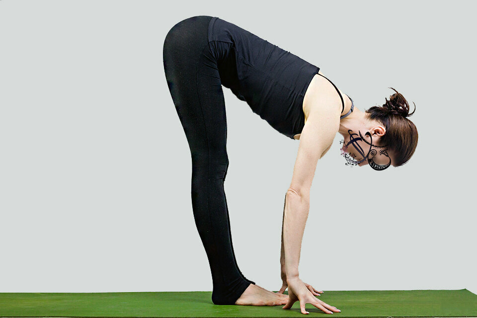 «Ардха Уттанасана» или упр. «Половина наклона вперёд из положения стоя»