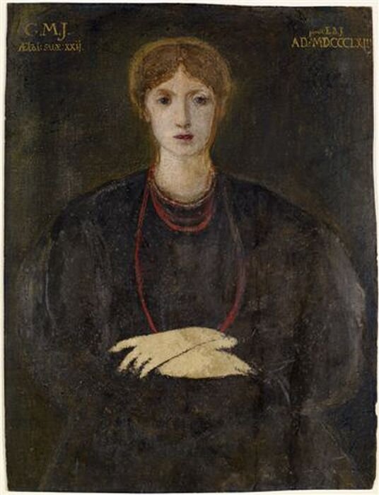 Портрет Джорджианы Берн-Джонс. Эдвард Коули Берн-Джонс. 1863 г. 
