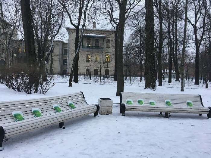 Акция "Беглов - похититель Рождества". Источник: ВК-группа "Молодой Петербург" 