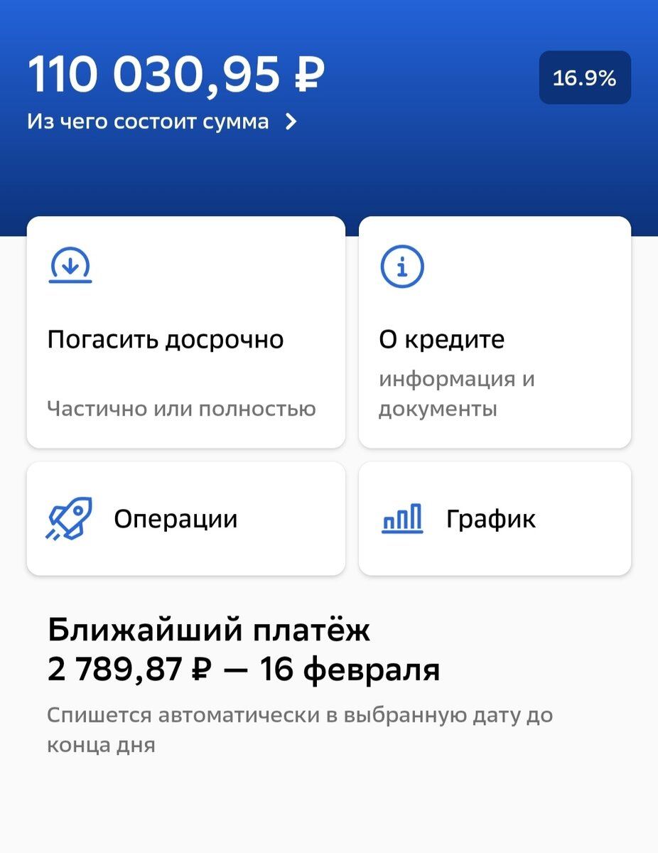 А это кредит.... 