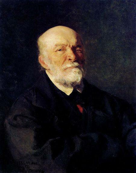 Портрет Николая Пирогова художника Ильи Репина, 1881 год.