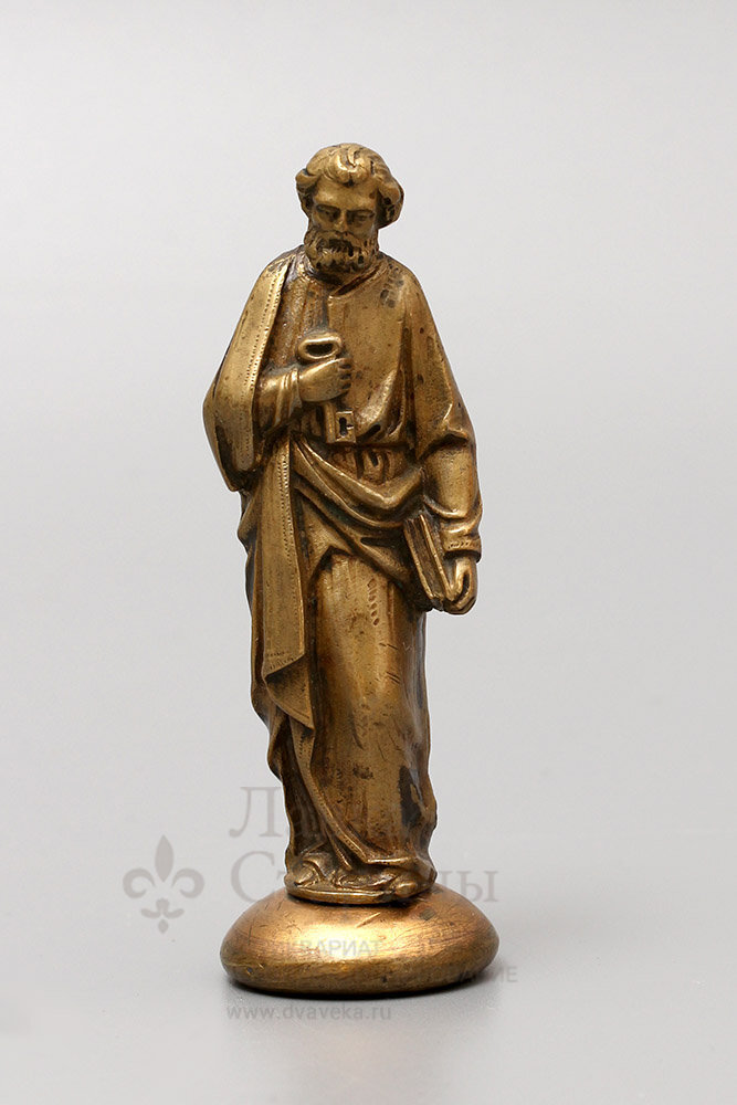 Бронзовая печать «Апостол Петр с ключом от Рая», Россия, нач. 20 в. Фото  нашего сайта dvaveka.ru