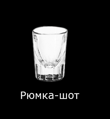 Рюмка-шот от англ. shot - выстрел, хлопок. 