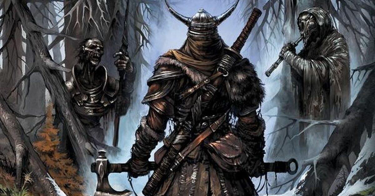 Рисунок с обложки «Владыки ледяного сада».