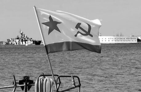 Флаг ВМФ СССР.  Утвержден в 1935 году.