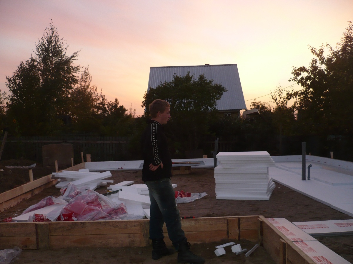 Начало строительства.  Сентябрь-2014