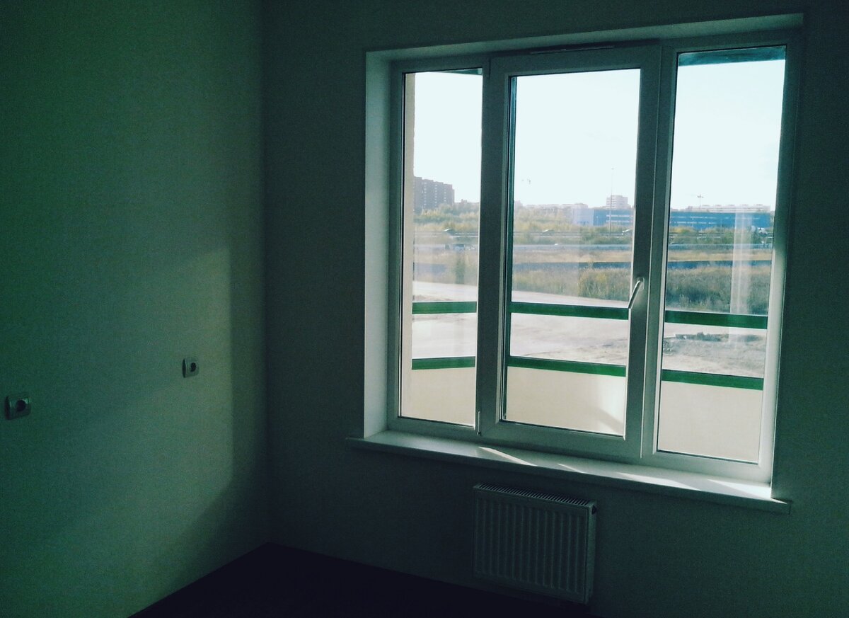 Вид из Мурино в сторону Бугров и Петербурга.