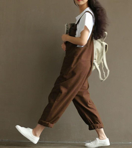 Вид сбоку сшитого комбинезона