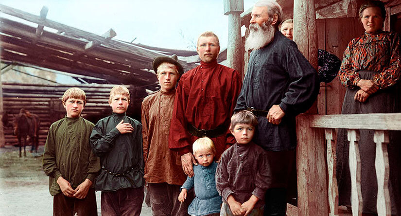 Многодетные семьи были обычным делом в российской дореволюционной деревне