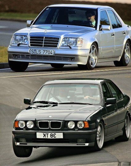 Легенды BMW M5 vs Mercedes e500