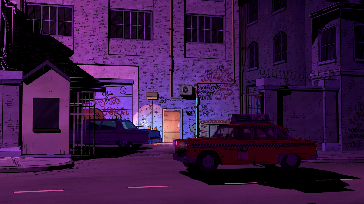 В таком стиле выполнено окружение и город.