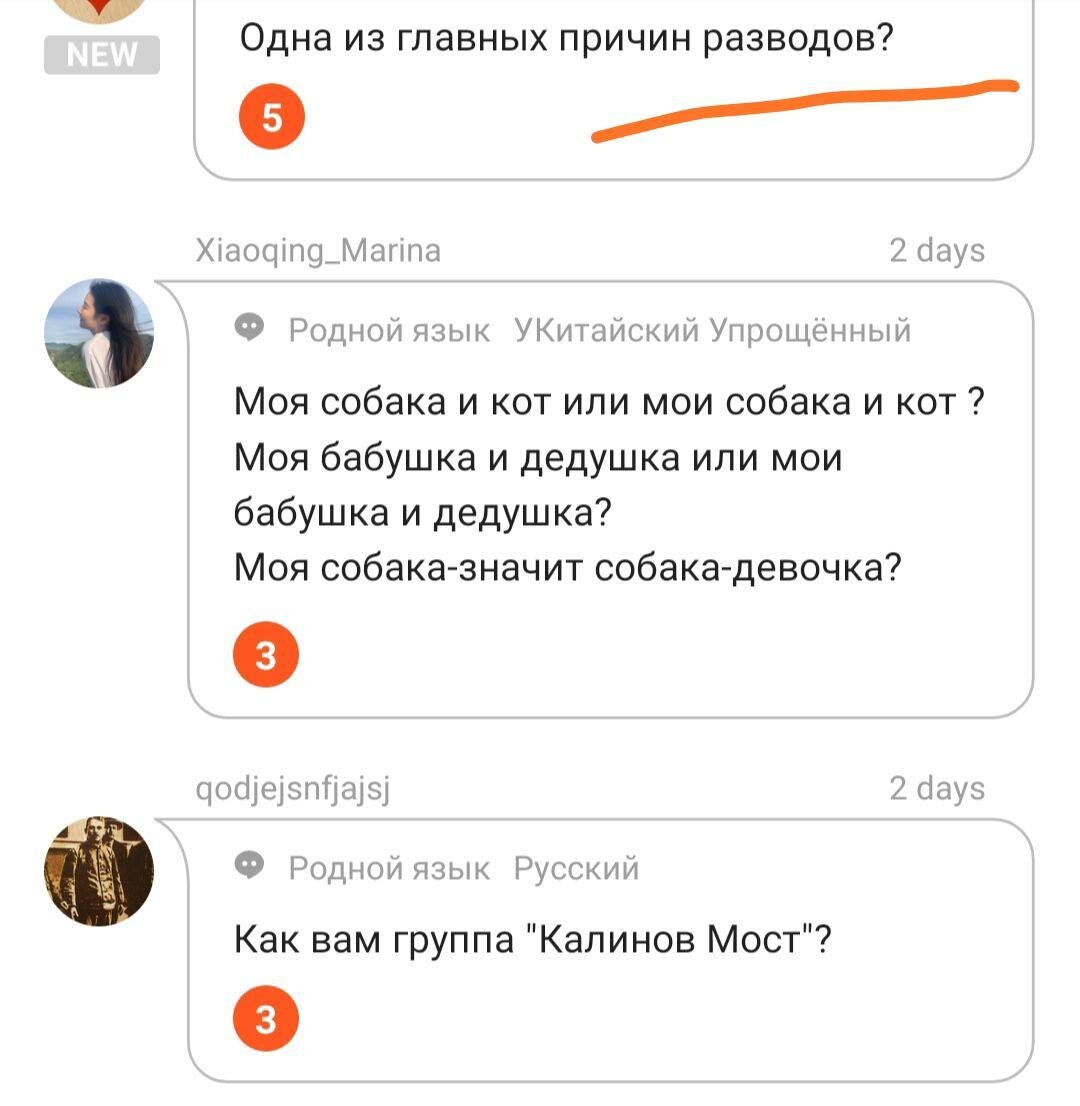 Между грамматическими вопросами иногда проскакивают социальные, на которые и мы сами ищем ответы. 