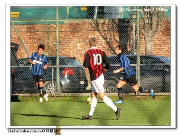 Александр Меркель в составе молодежной команды  «Милана»