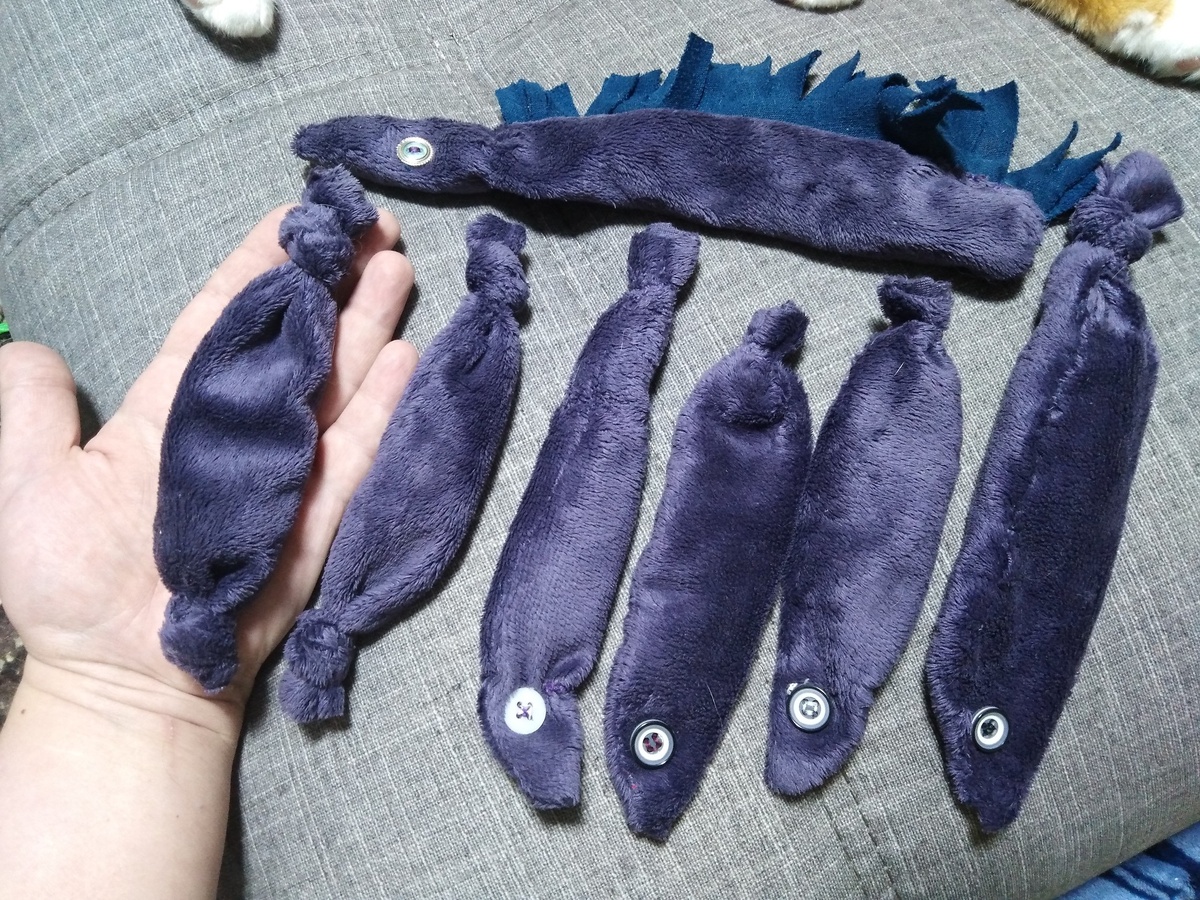 Вот таких мягких червячков.