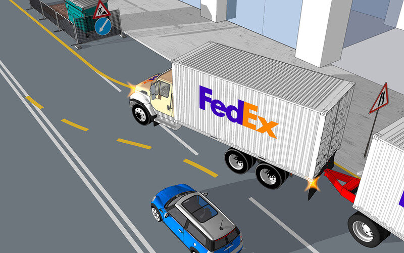 Что позволяет себе водитель грузовика?