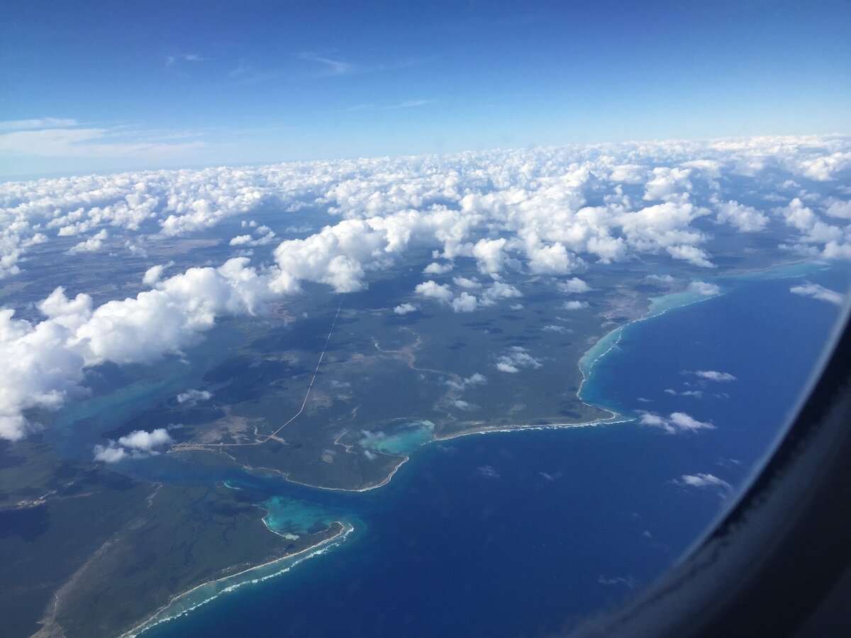 На подлете к о.Куба,местечко Гвардалавака( восточная часть острова)