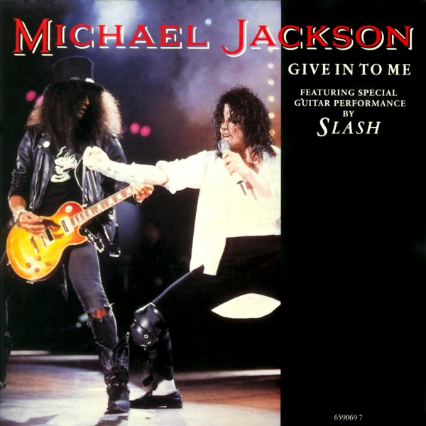 Обложка сингла "Give In To Me" американского певца Michael Jackson