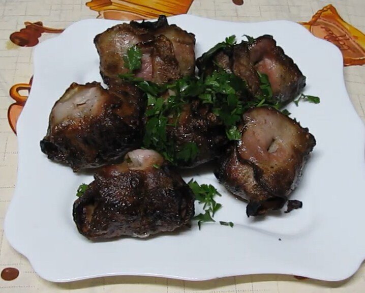 Шашлык из куриной печени