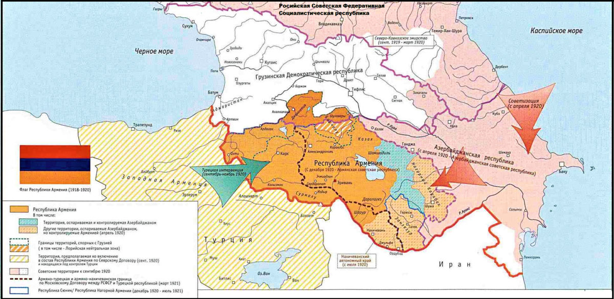 Карта азербайджана 1918 граница азербайджана